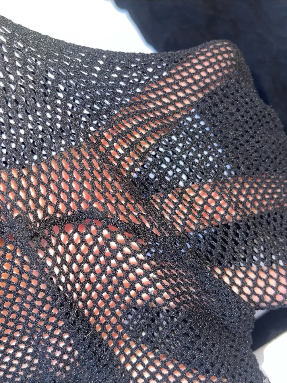 Lot of 3 Sexy Black Textured Lace Fishnet Thigh Hi Stockings Tights NWOT